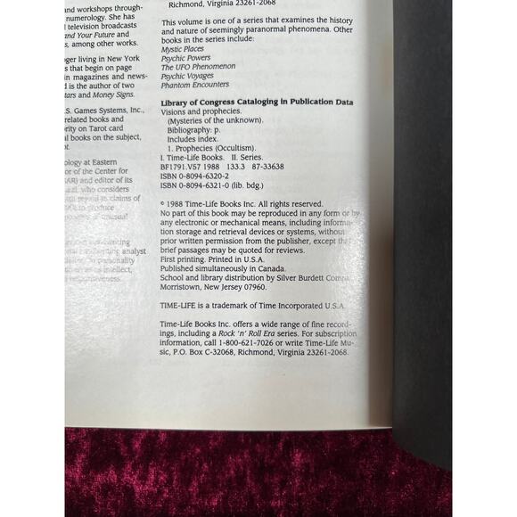 Vintage Hardcover Coffee Table Book Mysteries Of The Unknown Visions Prophecies - Picture 4 of 4